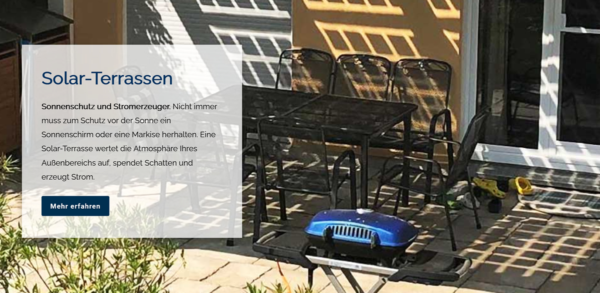 Helbig Solar Terrassen im Raum 01796 Pirna